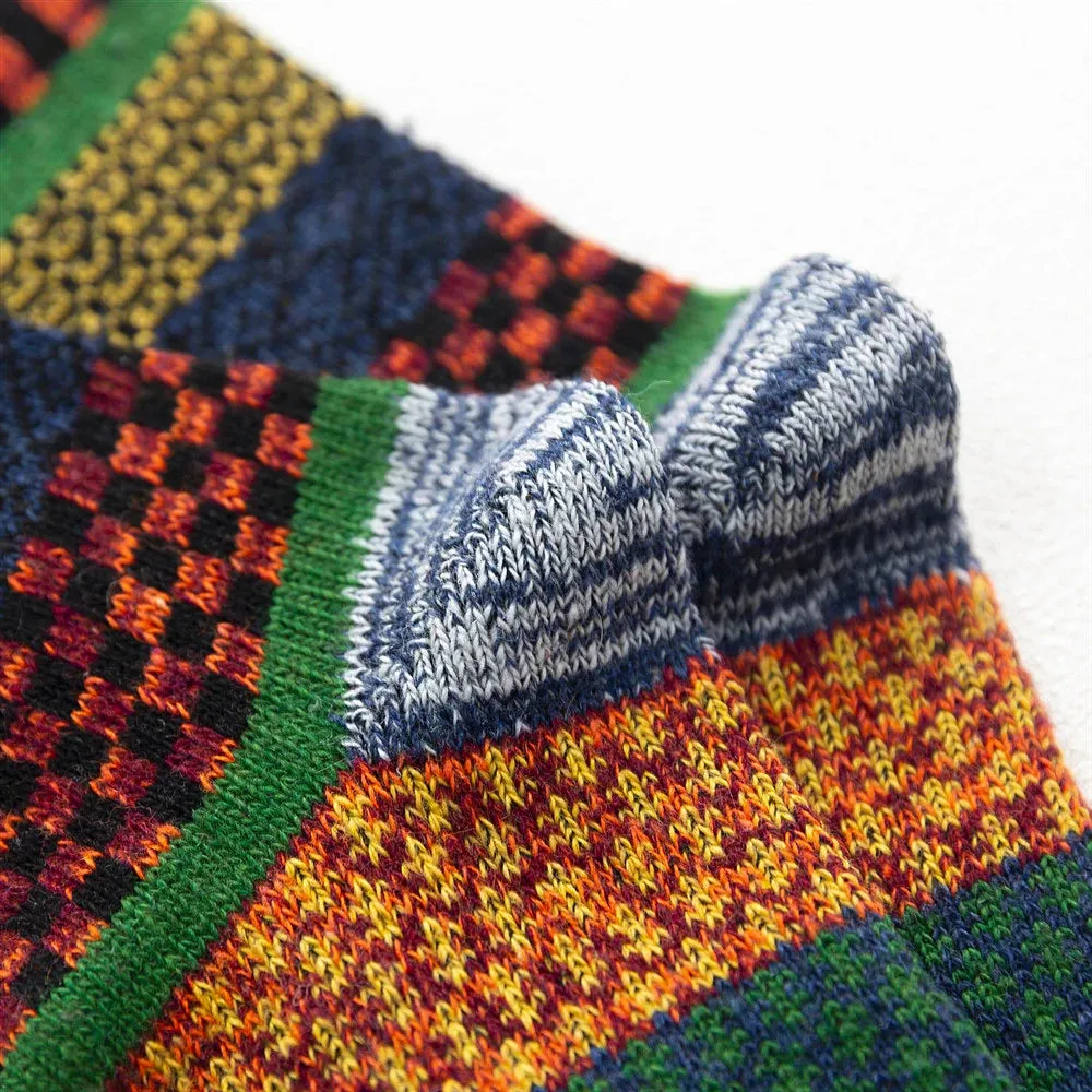 5 PackFair Isle Wool Socks