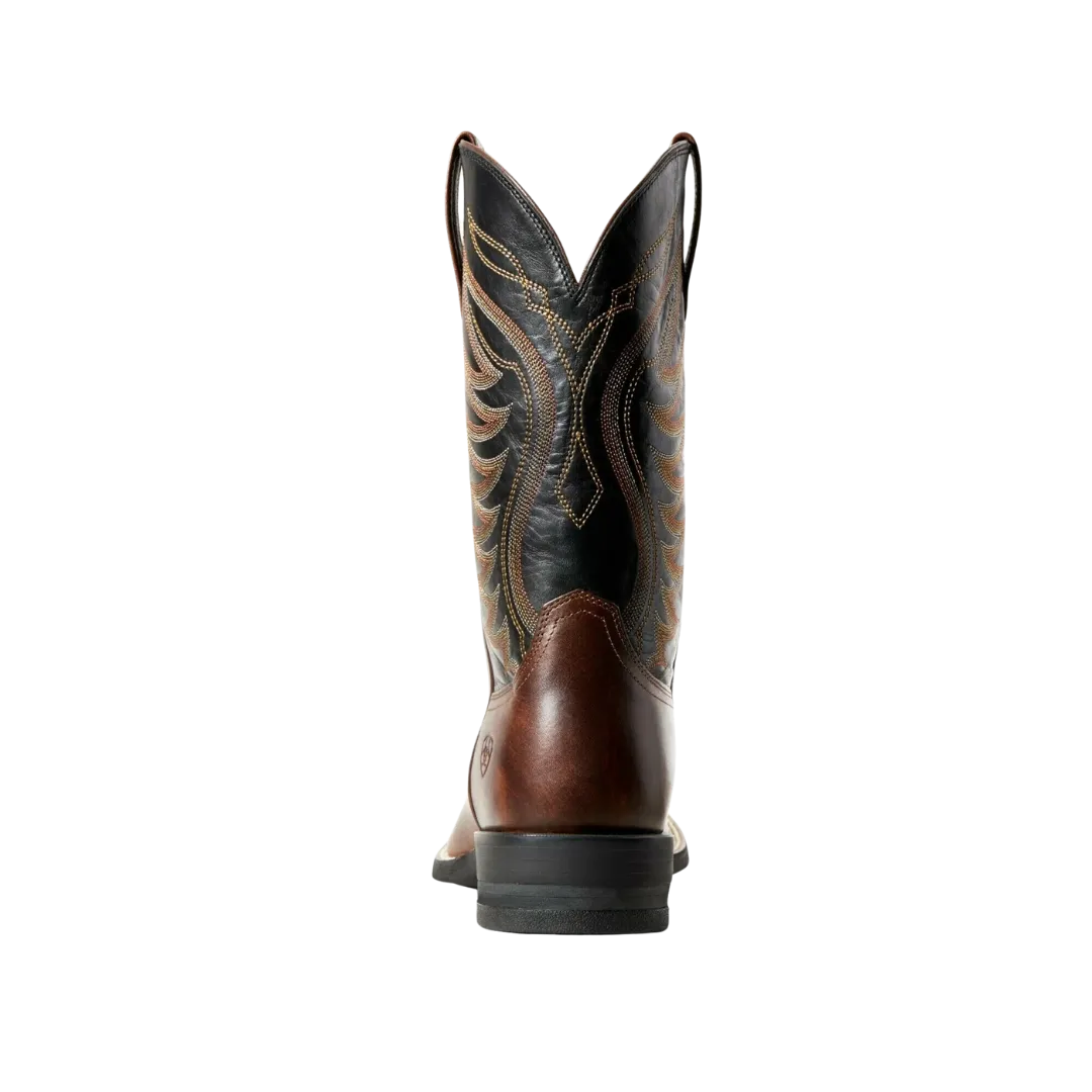 Ariat Men's Amos Hand Stand Red Brown & Black Boot