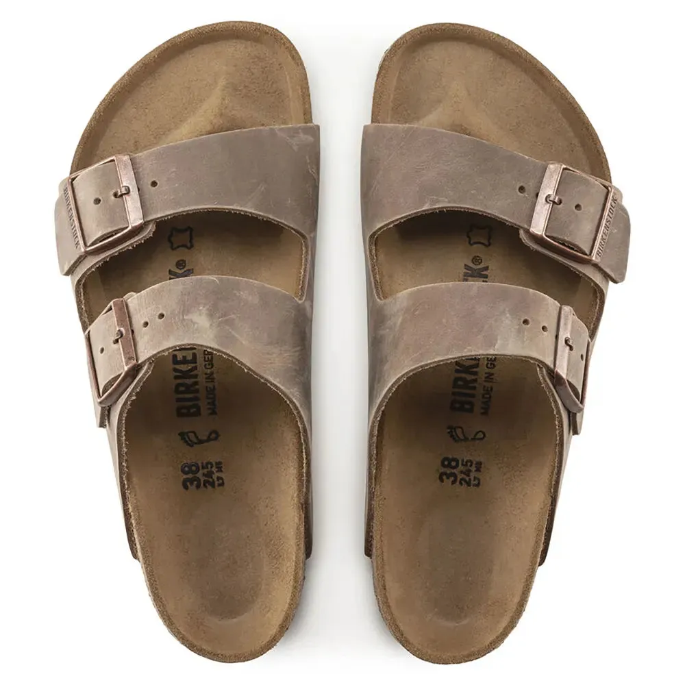 Birkenstock Arizona Oiled Leather Sandals - Tobacco - 352201