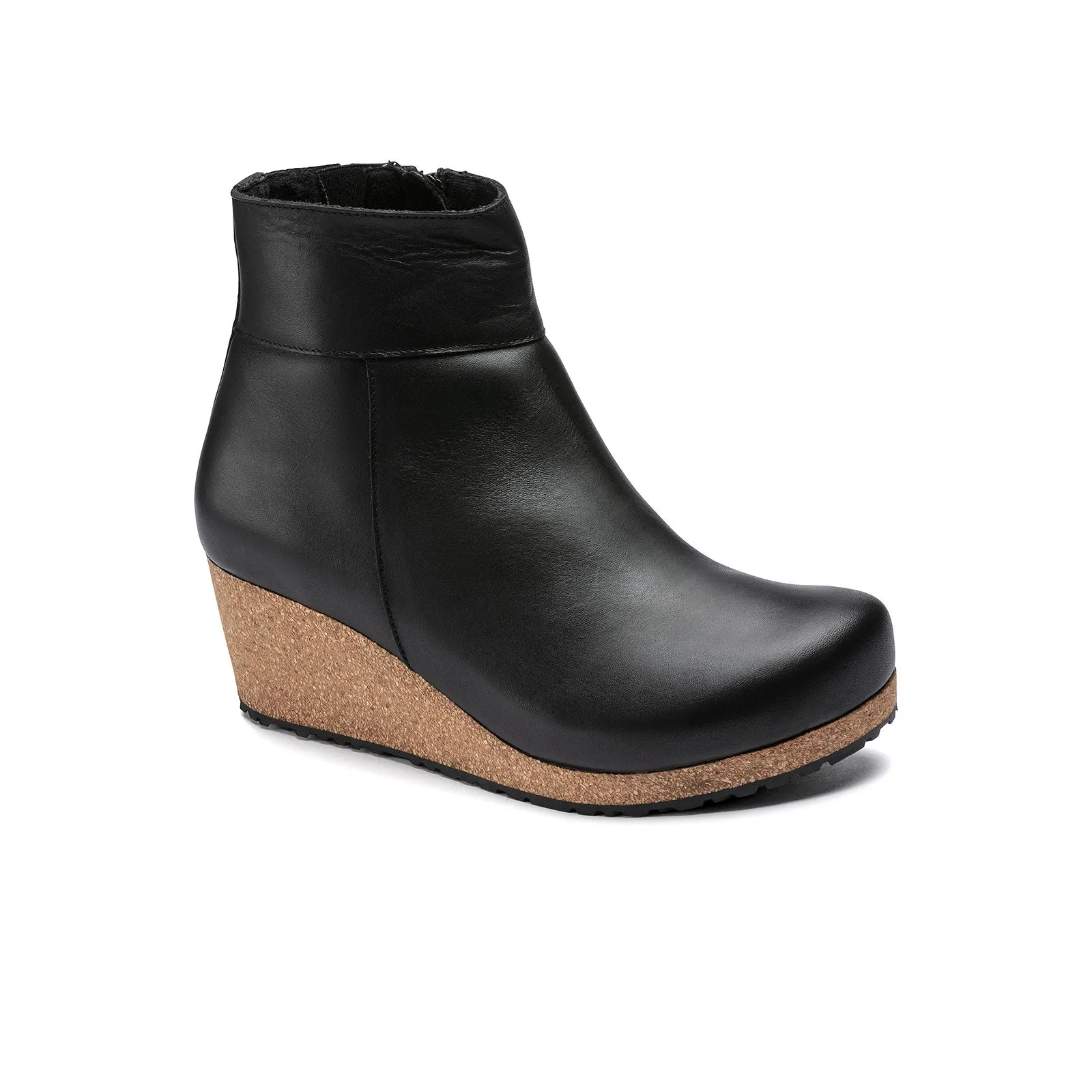 Birkenstock Ebba Wedge Boot (Women) - Black Leather