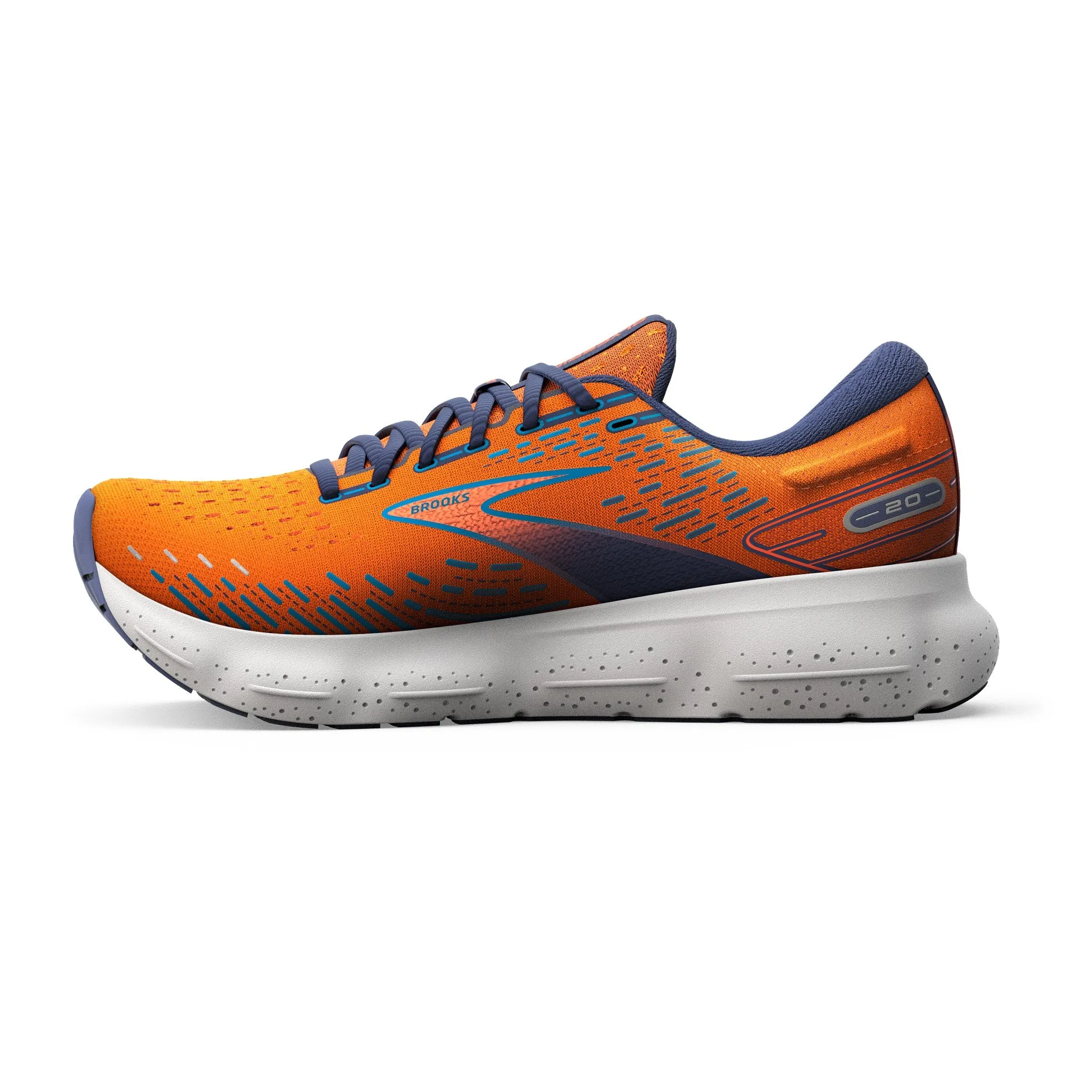 Brooks Glycerin 20 (Mens) - Orange/Crown Blue/Blue