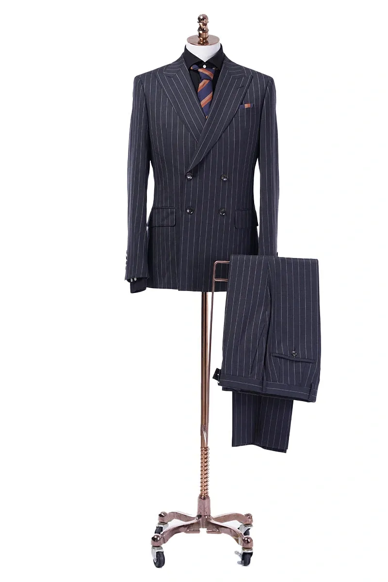 Catania Charcoal Pinstripe Suit