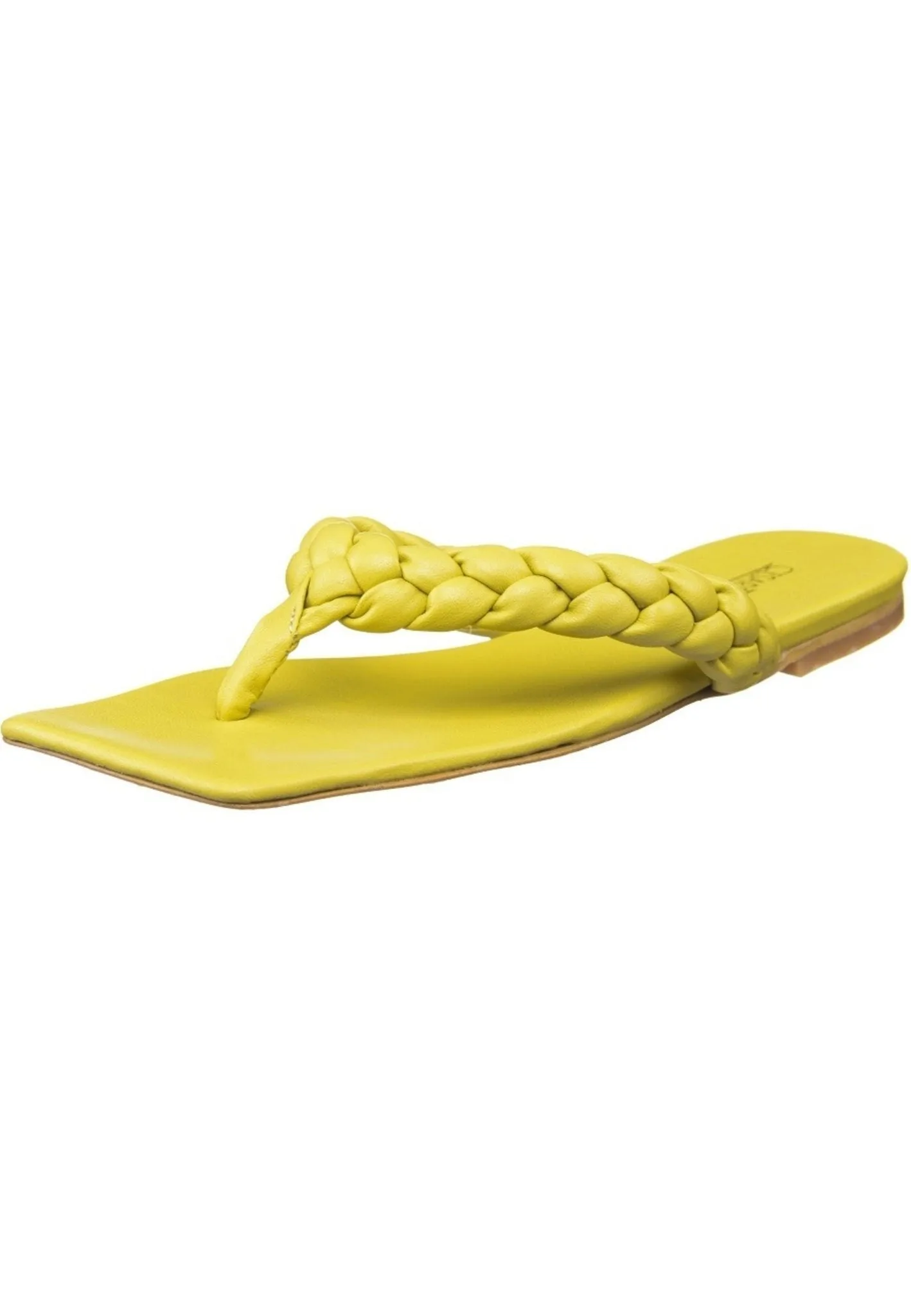 Chic Open Toe Sandals - Yellow