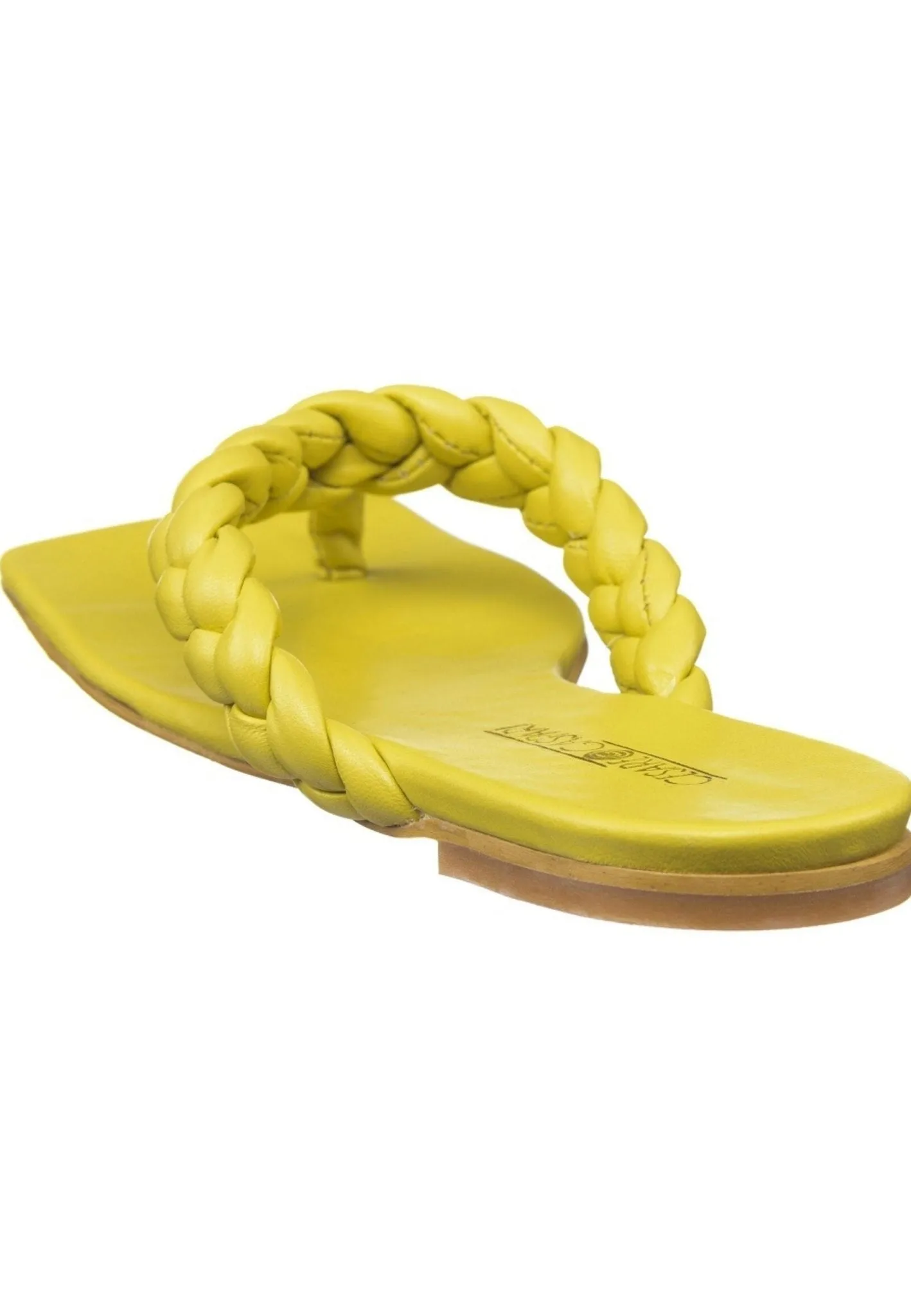 Chic Open Toe Sandals - Yellow