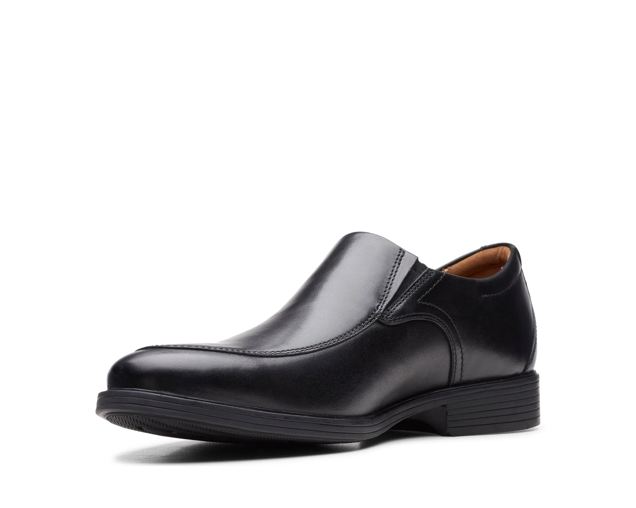 Clarks Whiddon Step Black Leather