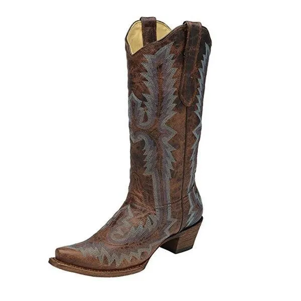 Corral Women's Full Stitch Cowgirl Boot Snip Toe - A2902