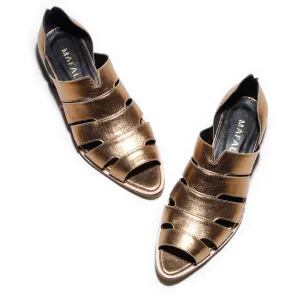 Gisele Gold Sandals