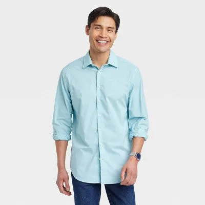 Goodfellow & Co Men's Performance Button Down Dress Shirt Long Sleeve