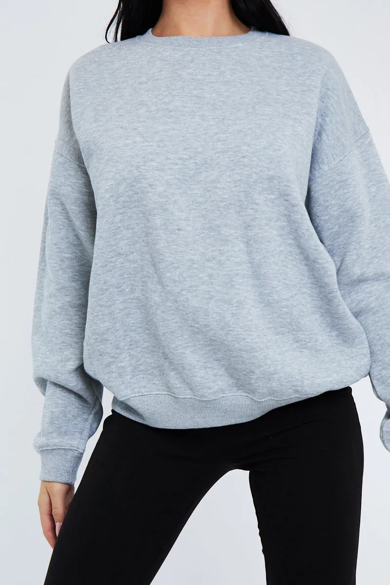 Grey Oversized Sweatshirt - Tesse