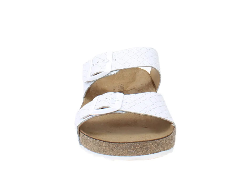 Haflinger Sandals Andrea White Intreccio