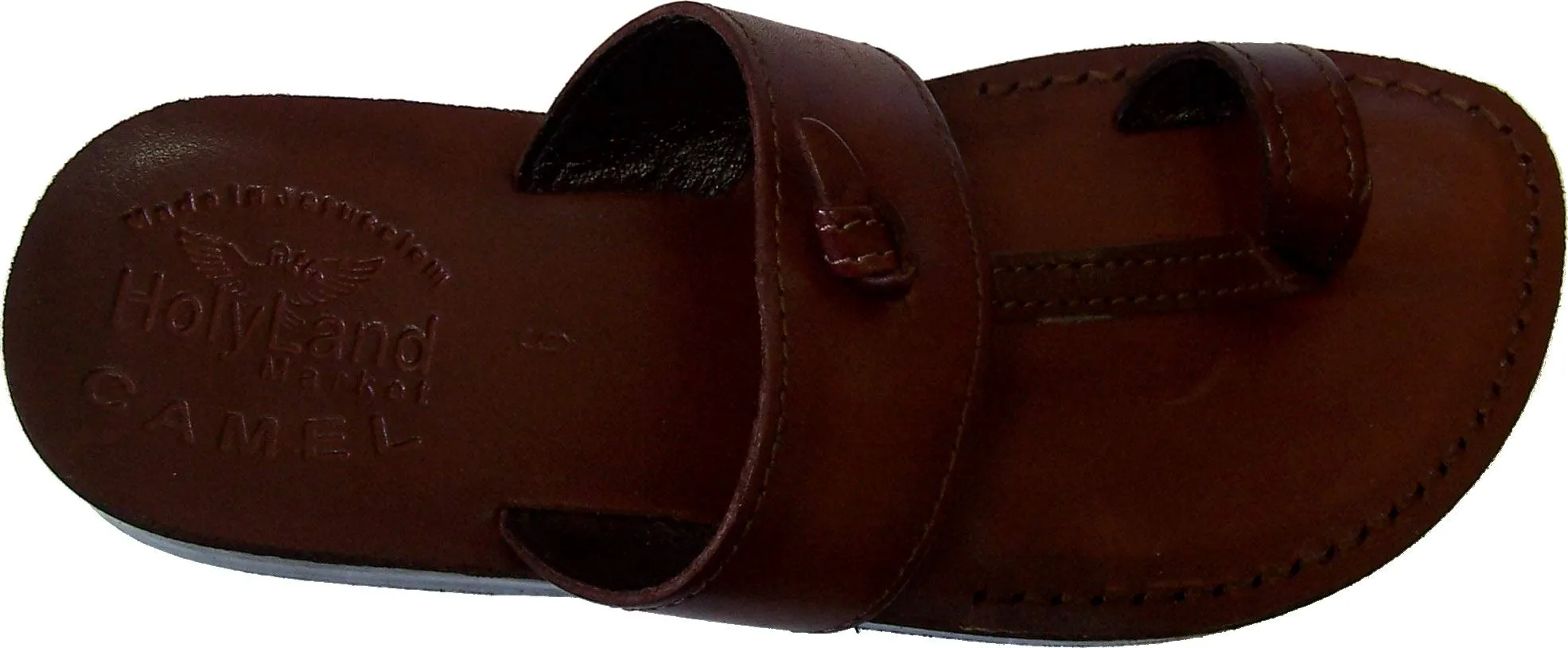 Holy Land Market Men/Women Biblical Jesus Leather Sandals/Slides From Jerusalem (Nazareth Style)