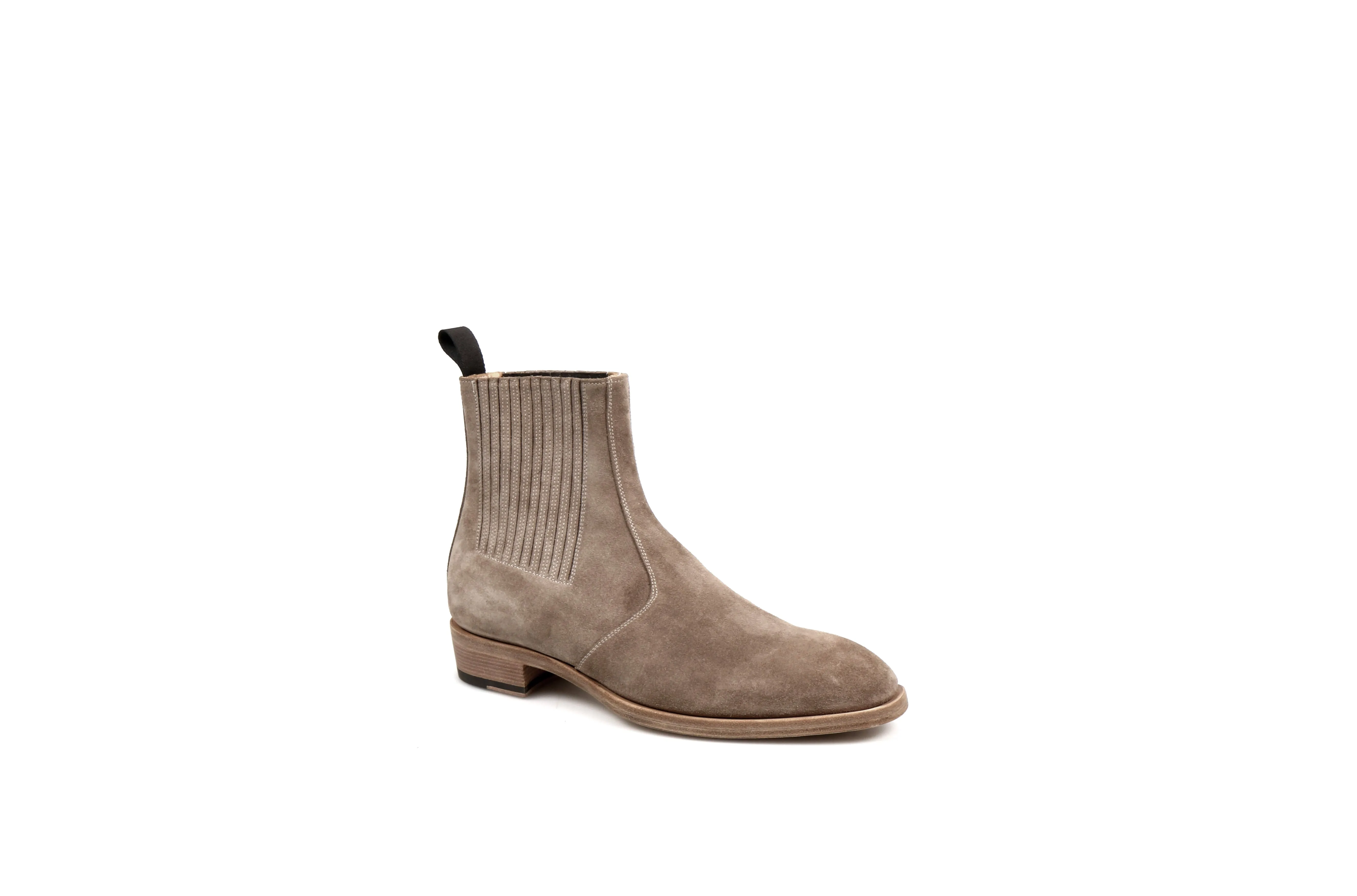 Jay Sand Suede Chelsea Leather Boots