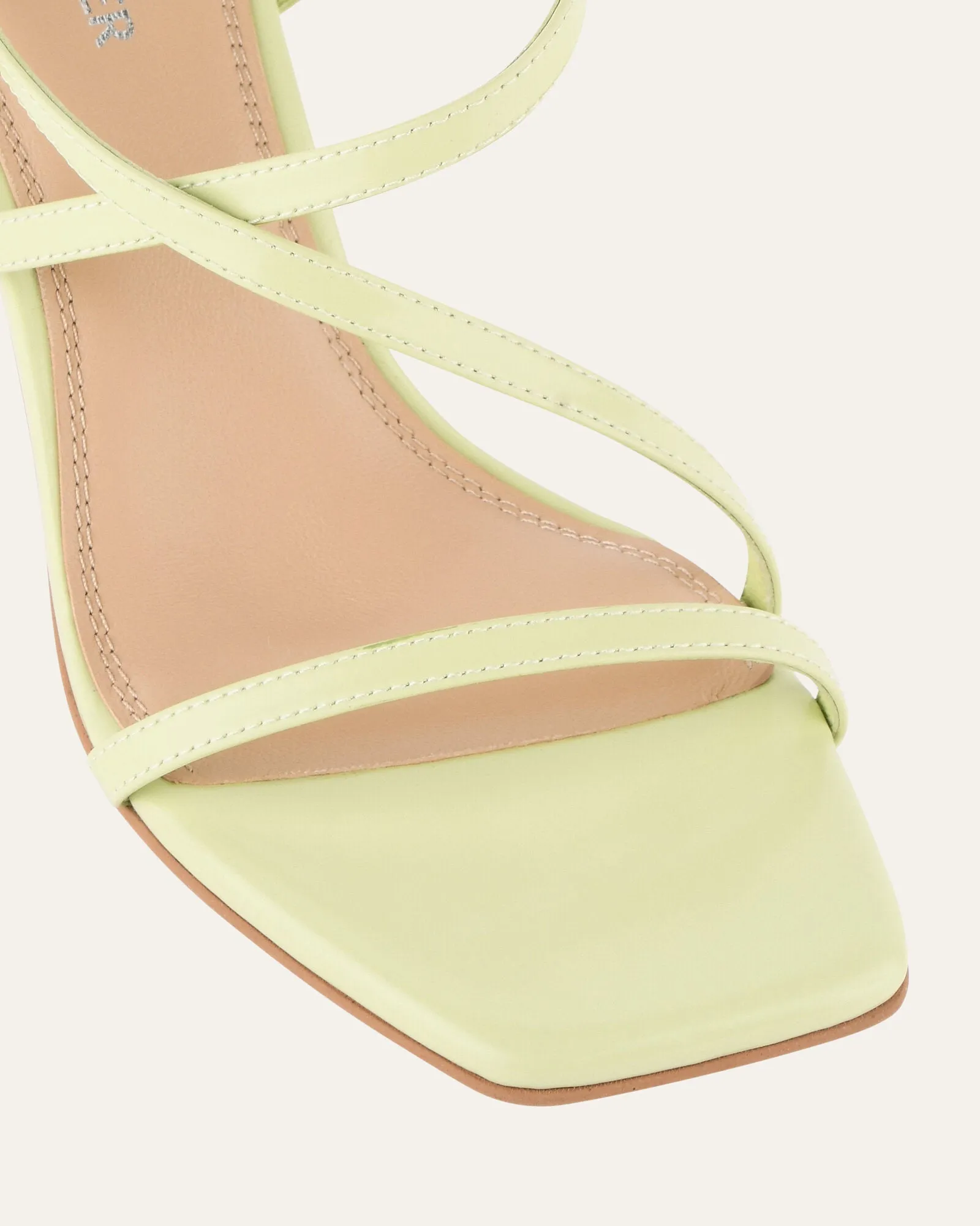 JOCKEY HIGH HEEL SANDALS HONEYDEW GREEN LEATHER