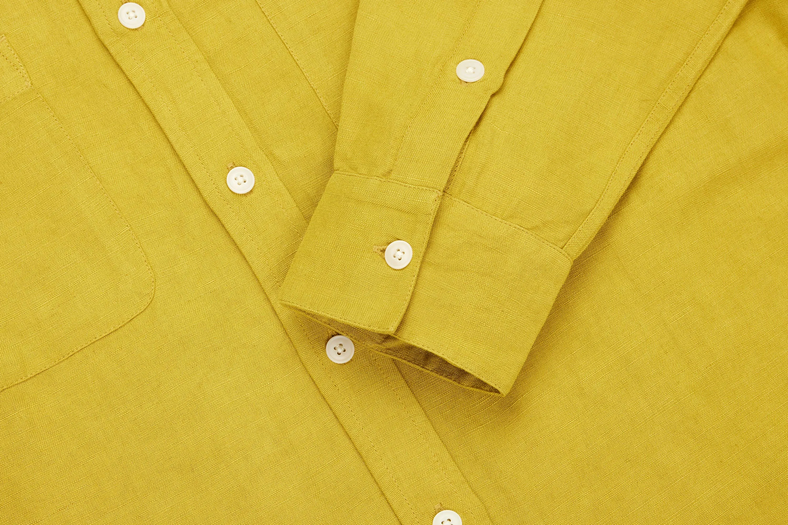 Mechanic Shirt ~ Chartreuse Linen/Viscose