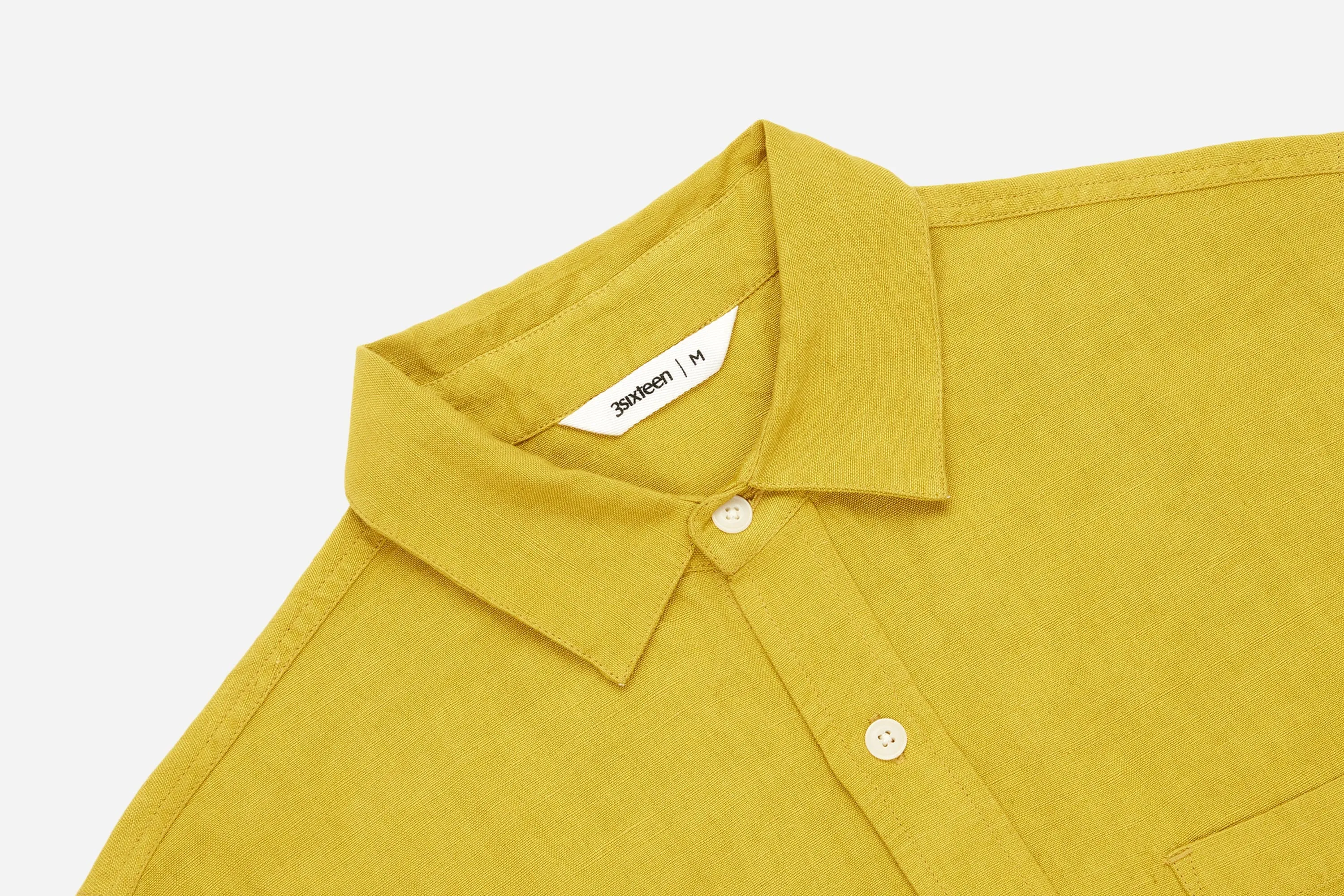 Mechanic Shirt ~ Chartreuse Linen/Viscose