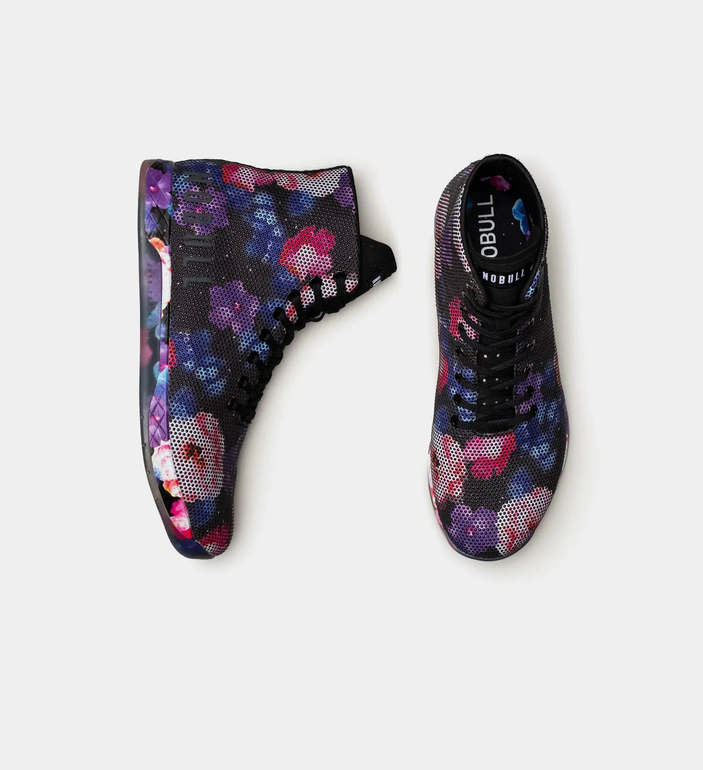 Men's Floral High-Top Trainer