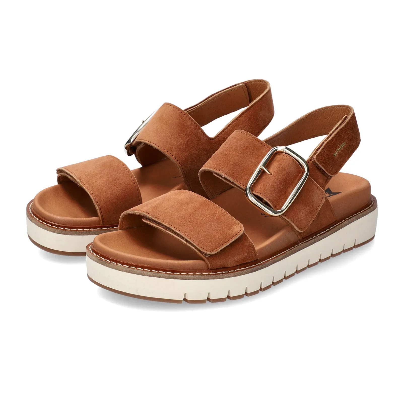 Mephisto Belona Backstrap Sandal (Women) - Hazelnut Velcalf