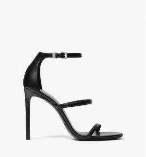 Michael Kors Nadege Leather Sandals, black