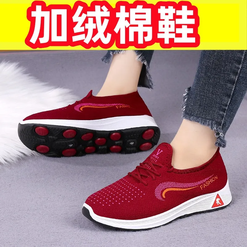 Owlkay Plush Casual Soft Sole Comfortable Shoes