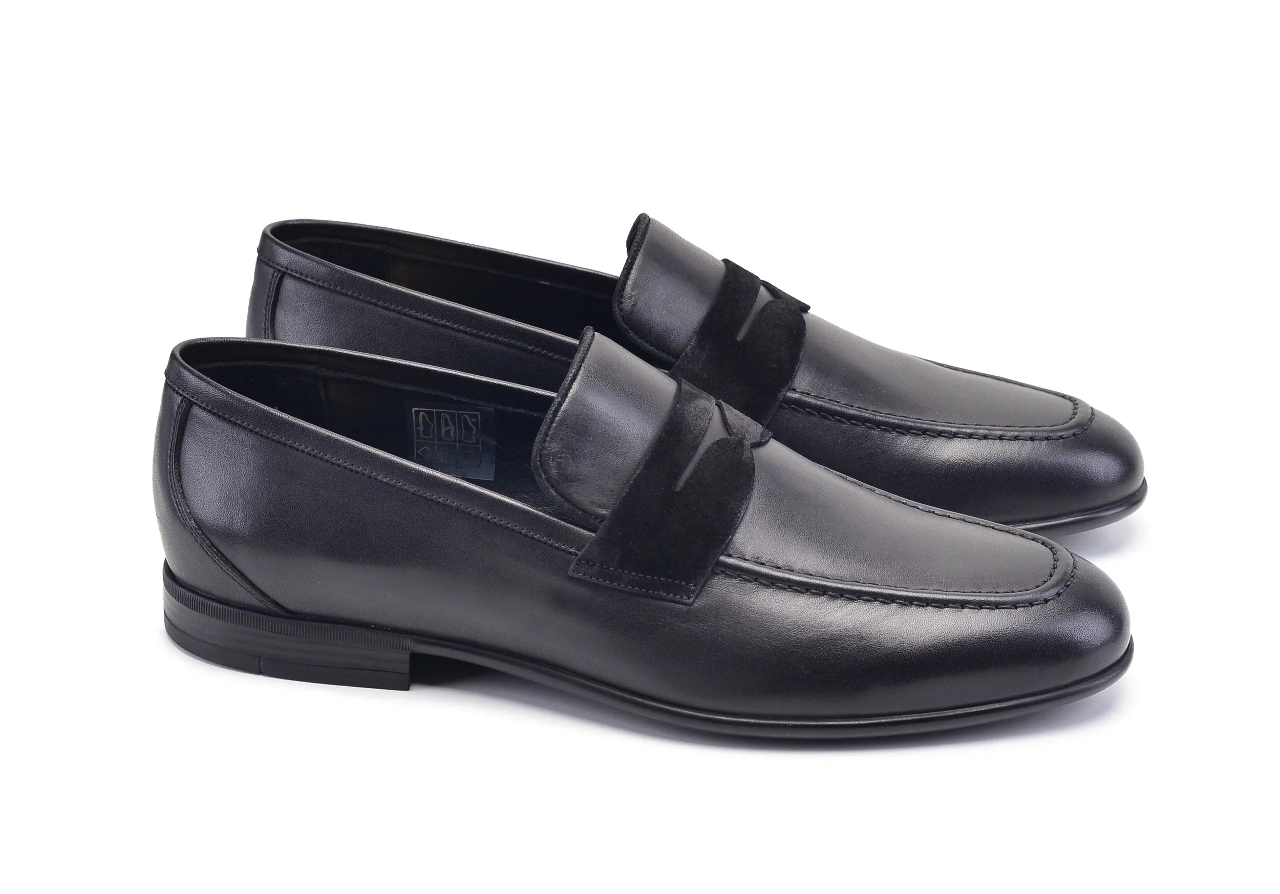 Pelle Calfskin Slip-On Loafer Black