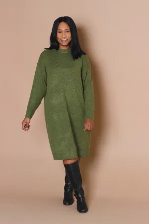 Sweater Dress- Olive