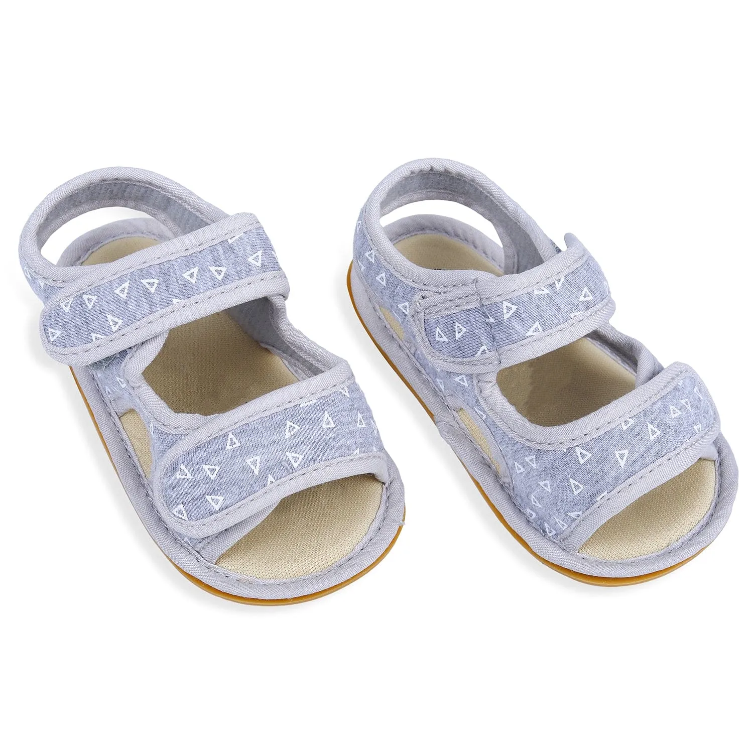 Triangle Comfortable Anti-skid Floater Sandals - Grey