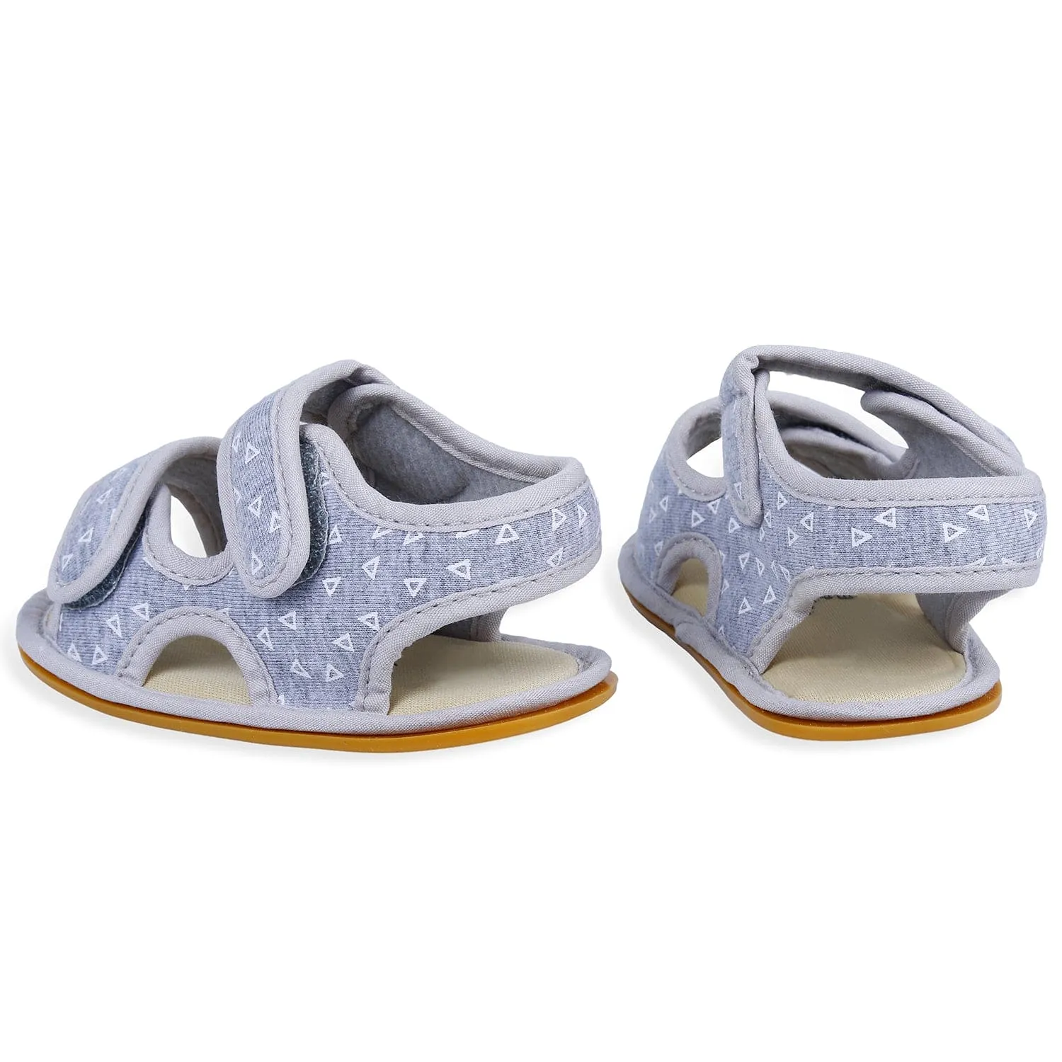 Triangle Comfortable Anti-skid Floater Sandals - Grey