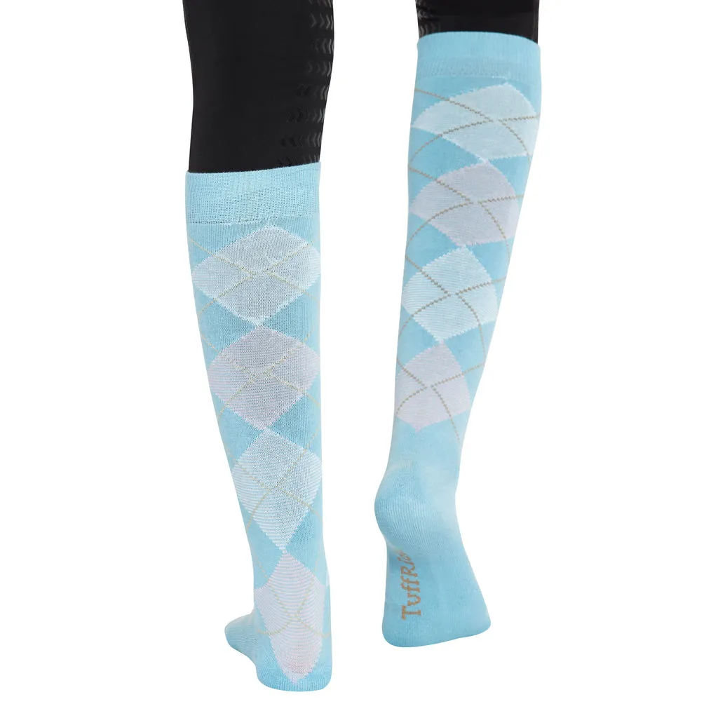 TuffRider Ladies Bamboo Argyle Knee Hi Socks