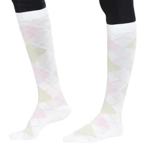 TuffRider Ladies Bamboo Argyle Knee Hi Socks