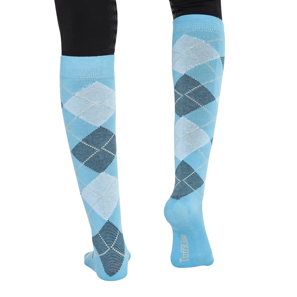 TuffRider Ladies Bamboo Argyle Knee Hi Socks