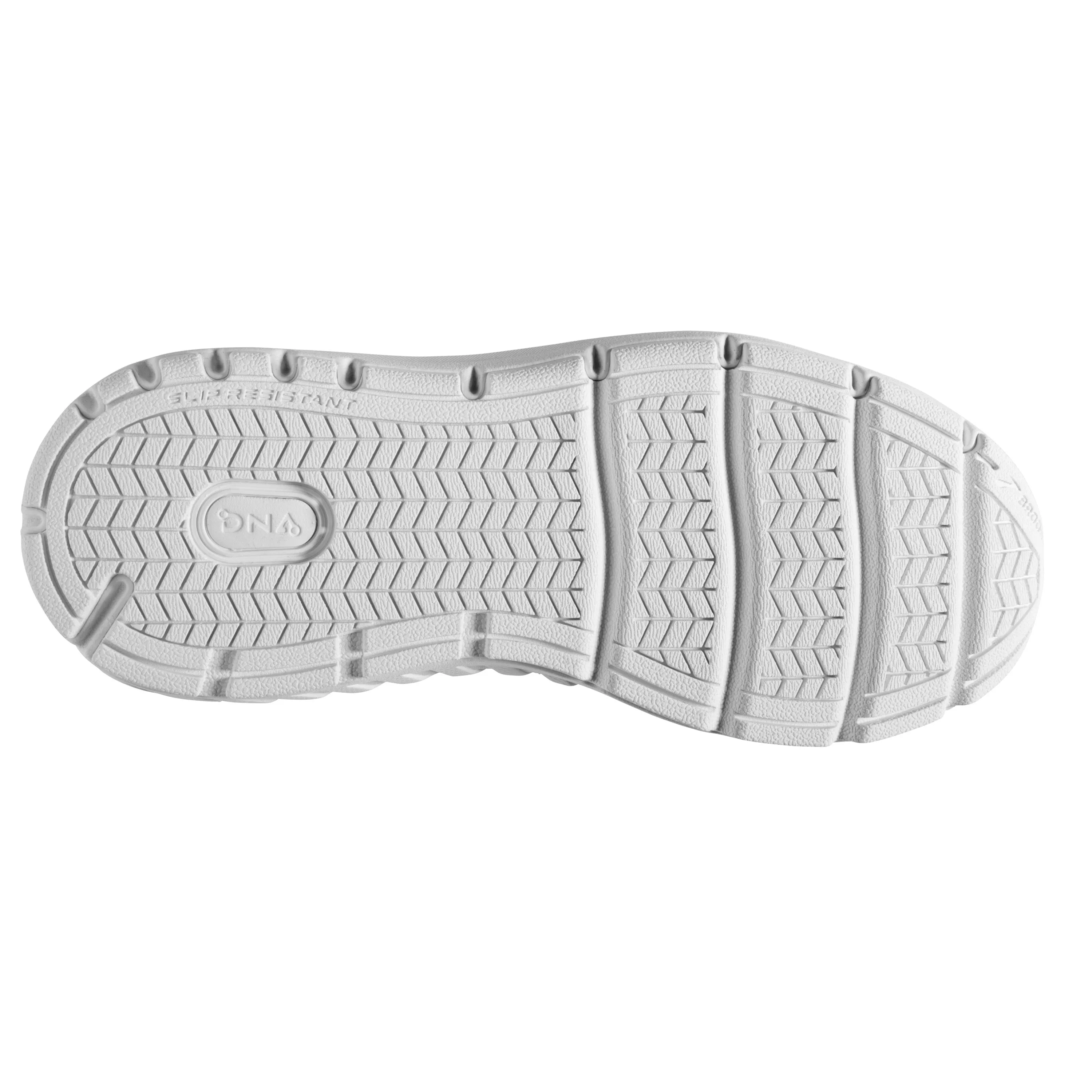 Women's Brooks Addiction Walker V-Strap 2 Color: White/ White (WIDE WIDTH)