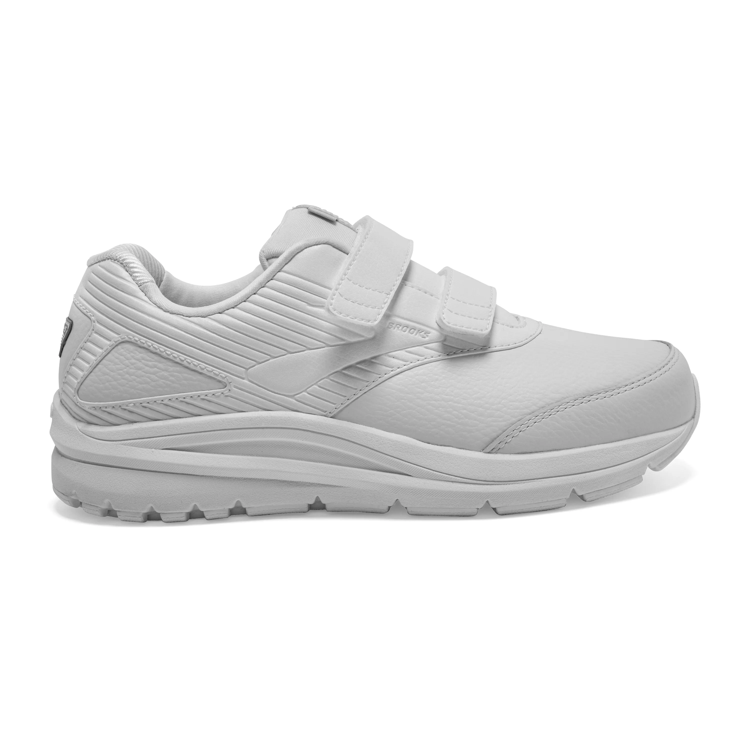 Women's Brooks Addiction Walker V-Strap 2 Color: White/ White (WIDE WIDTH)