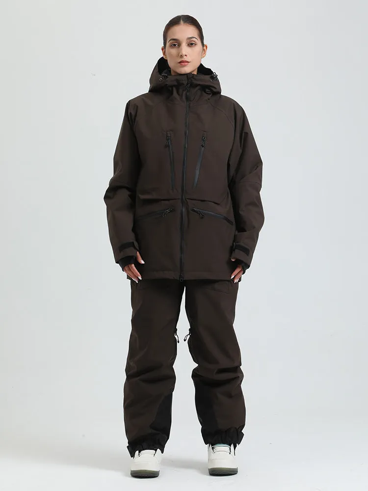 Women's Gsou Snow Durable Mountain Pro All Function Cargo Snow Suit