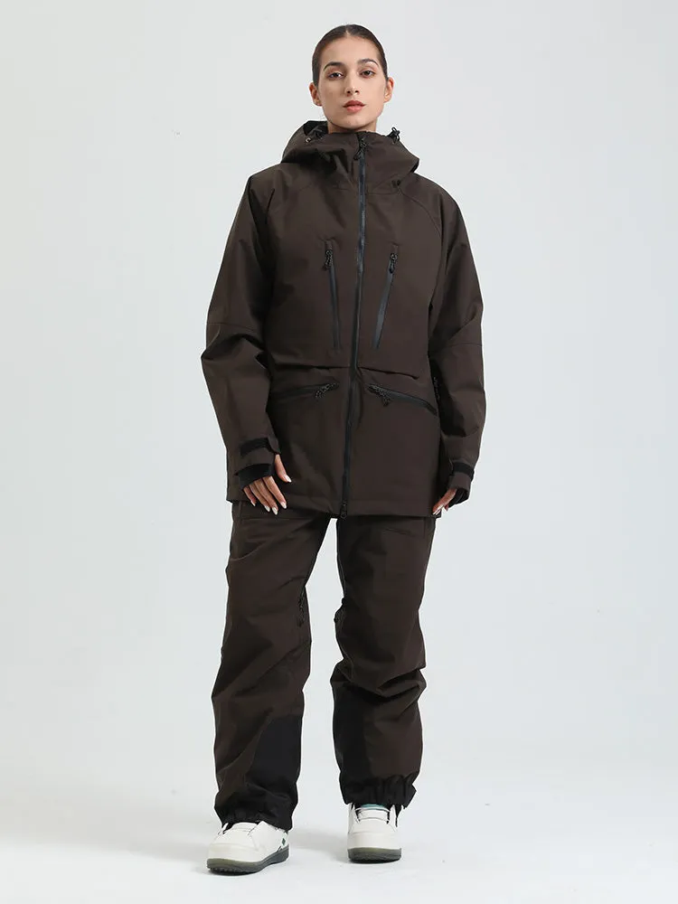 Women's Gsou Snow Durable Mountain Pro All Function Cargo Snow Suit